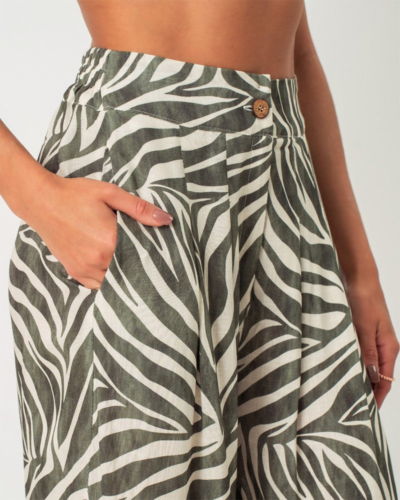 CALÇA PANTALONA ZEBRA VERDE