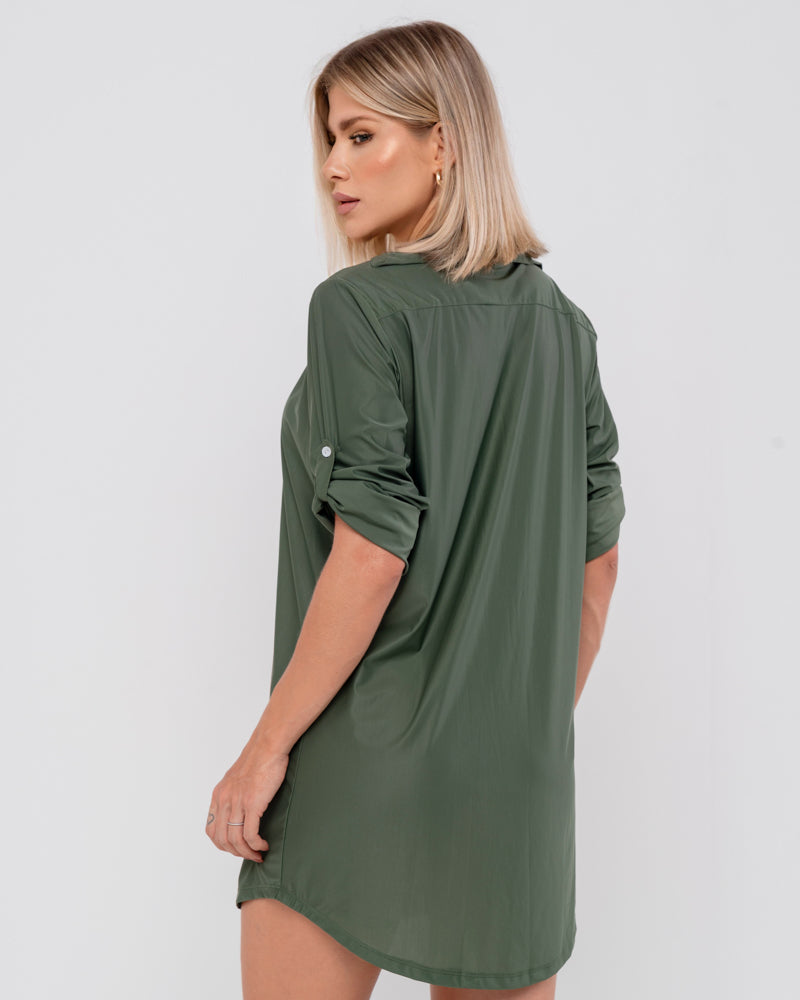 CAMISA UV BOTÕES CROCO