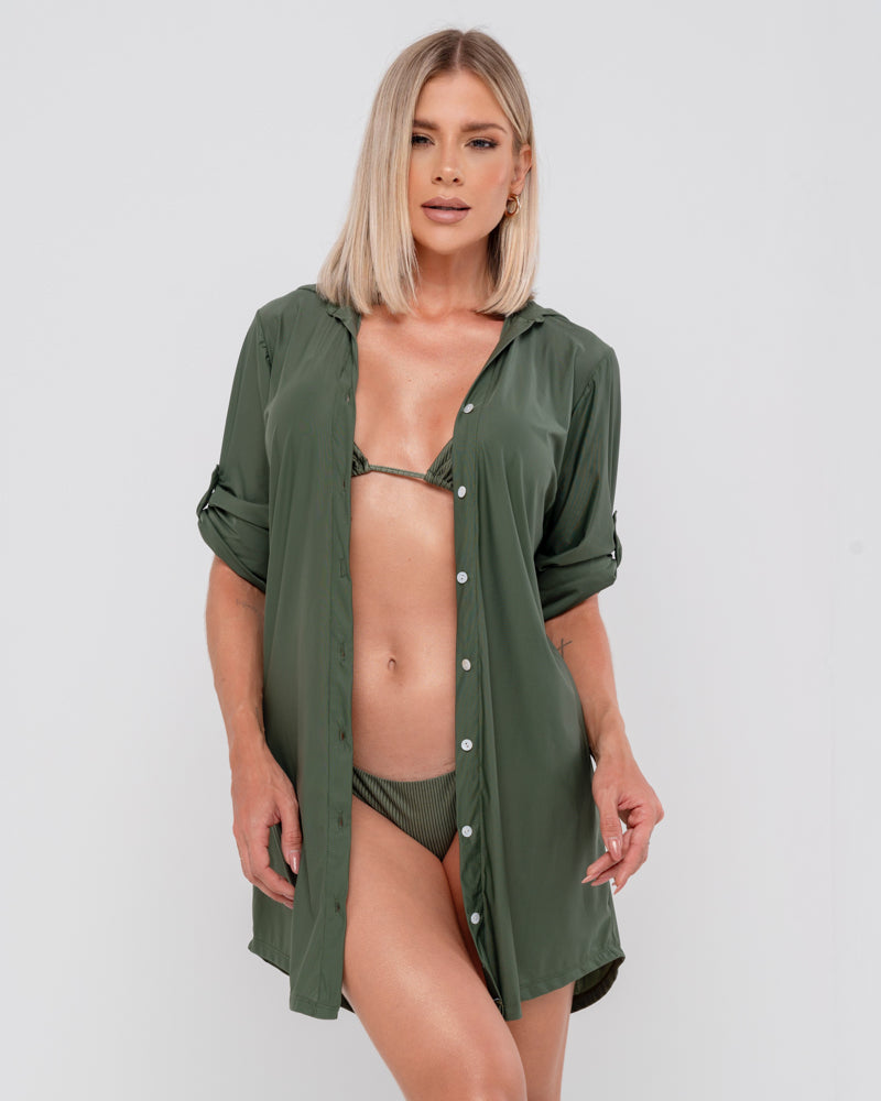 CAMISA UV BOTÕES CROCO