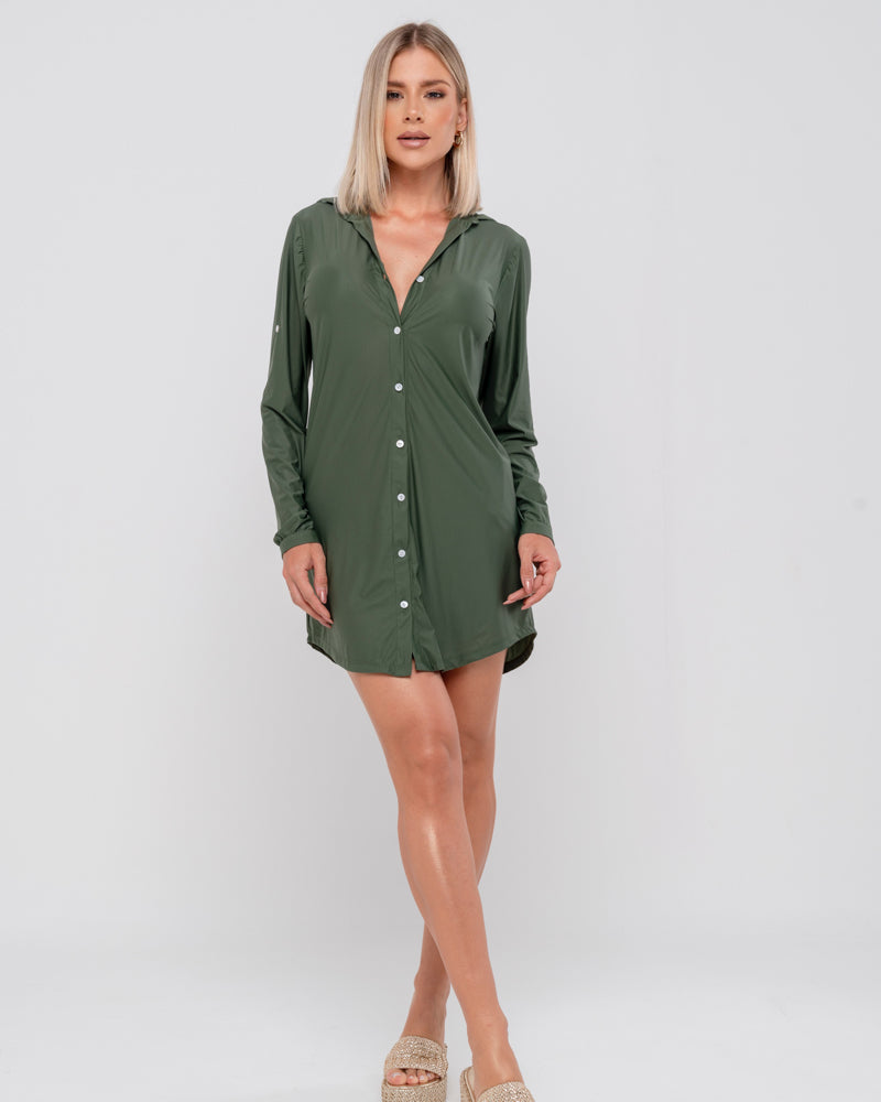 CAMISA UV BOTÕES CROCO