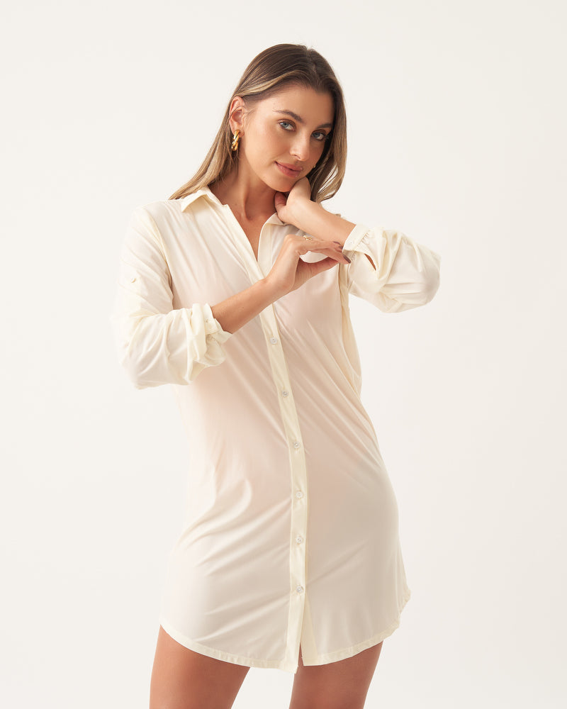 CAMISA UV BOTÕES OFF WHITE