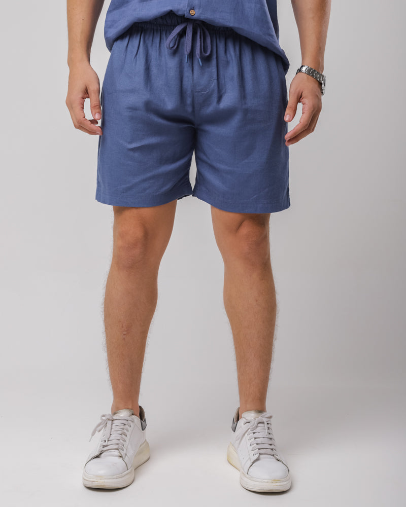 SHORTS LINHO MISTO MARINHO