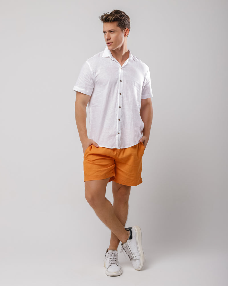 CAMISA MASC. LINHO BRANCO