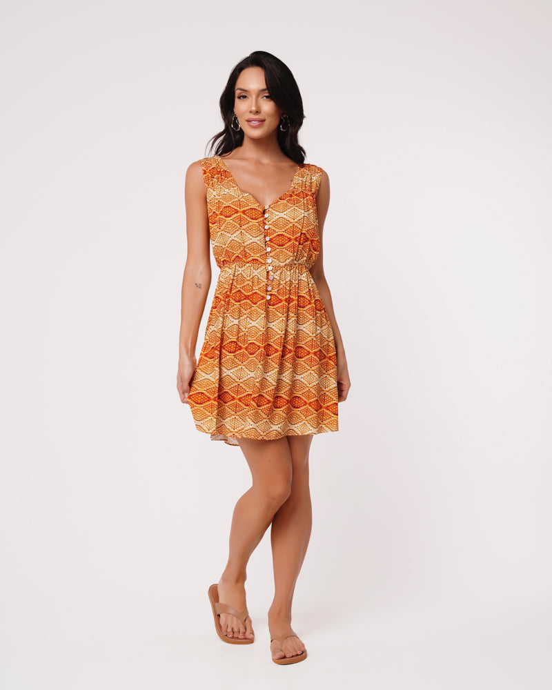 VESTIDO ALÇA DRAPEADA SARASOTA CESTARIA