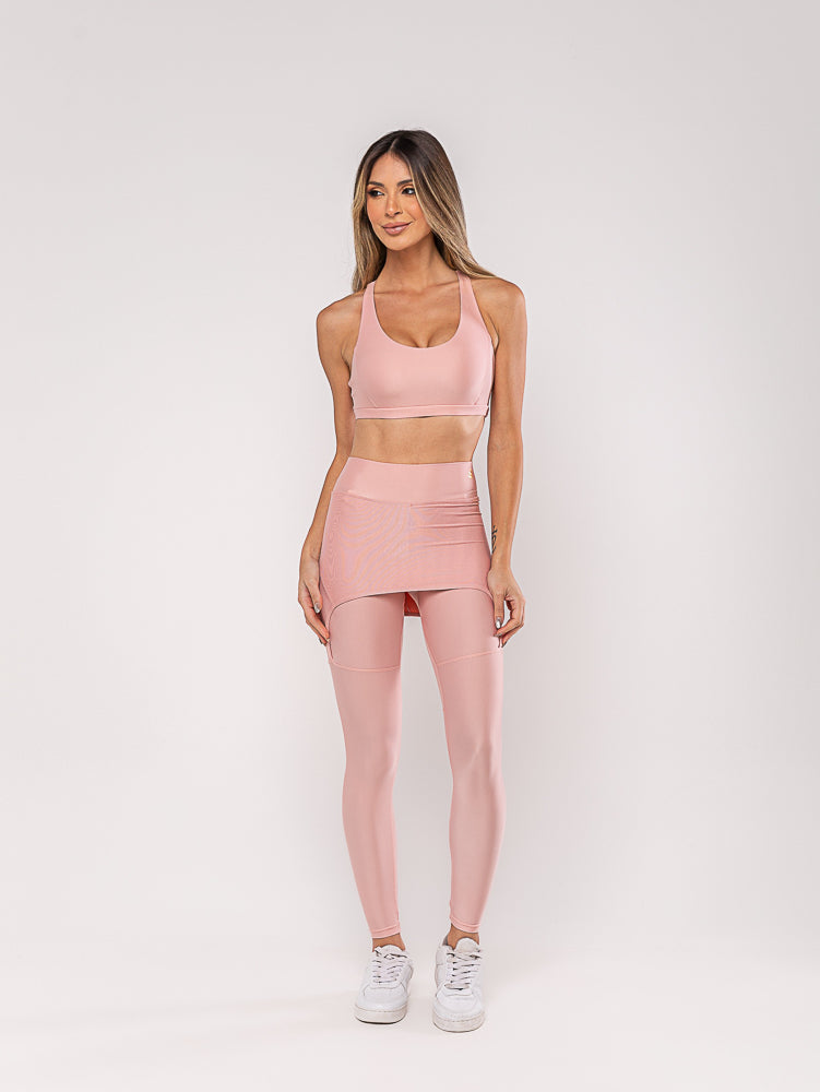 CALÇA SAIA UP AZULO ROSA