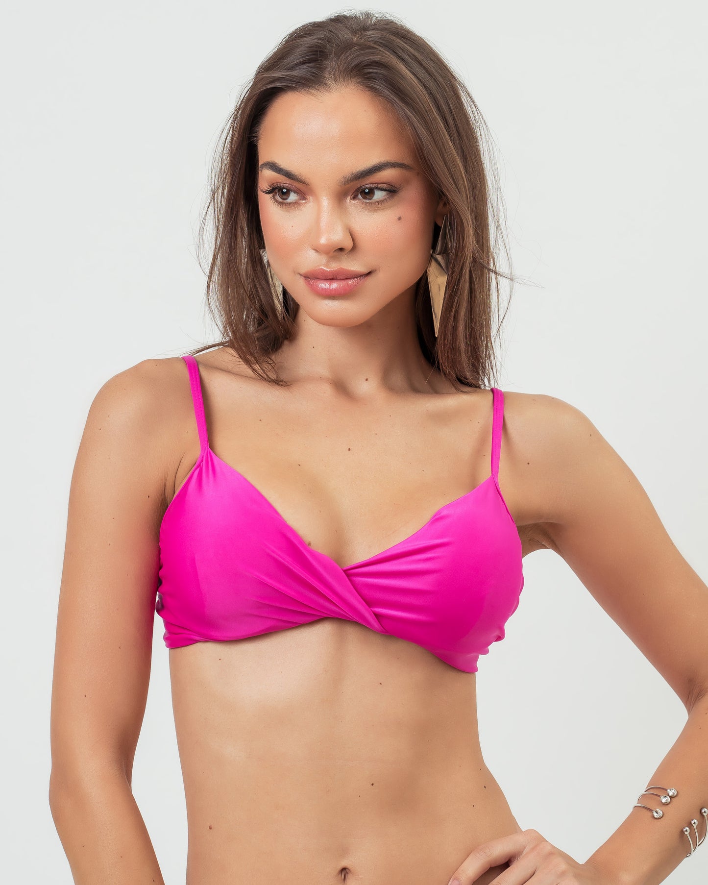 TOP MEIA TAÇA NORONHA ROSA CHOQUE
