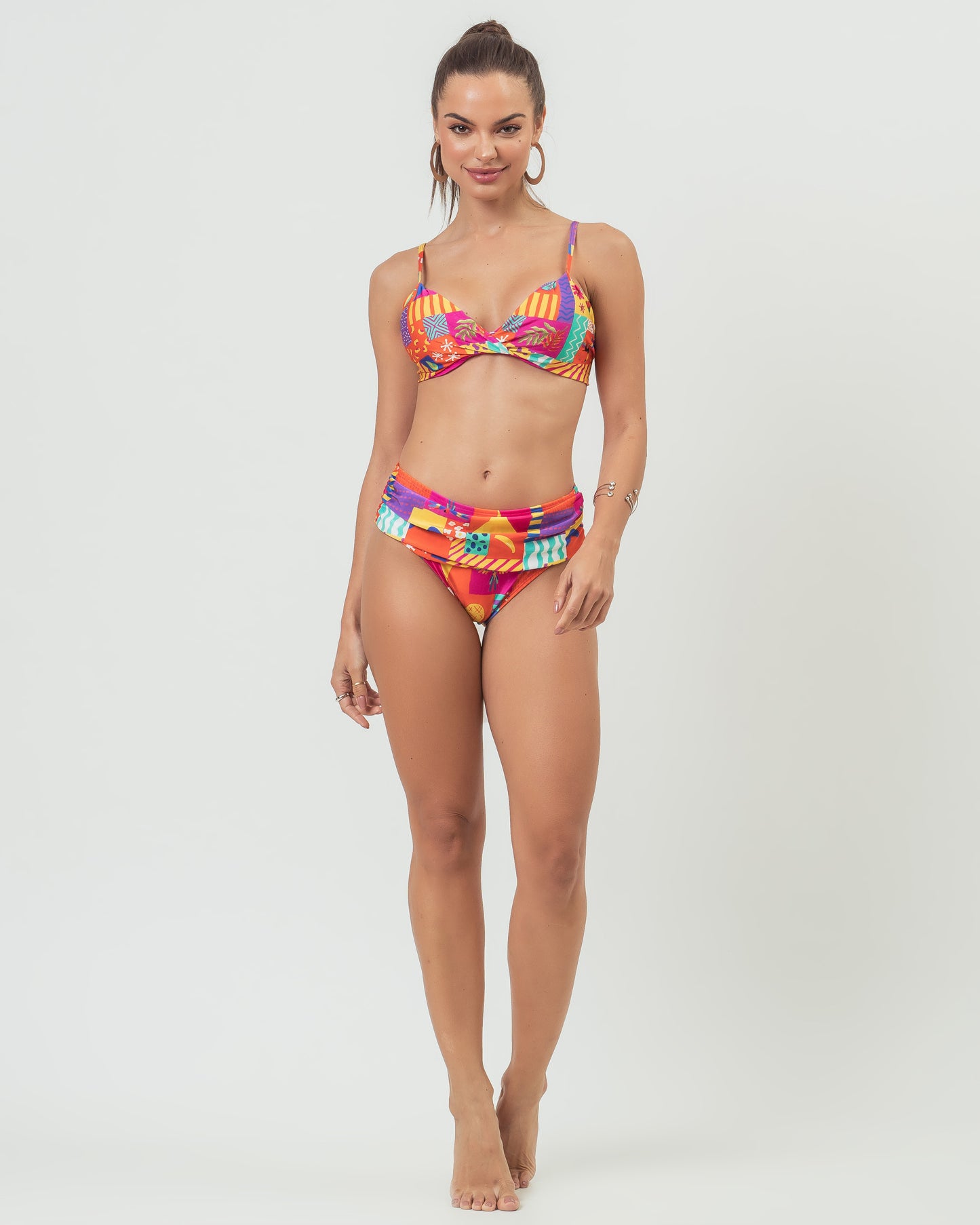 TOP MEIA TACA NORONHA PATCHWORK