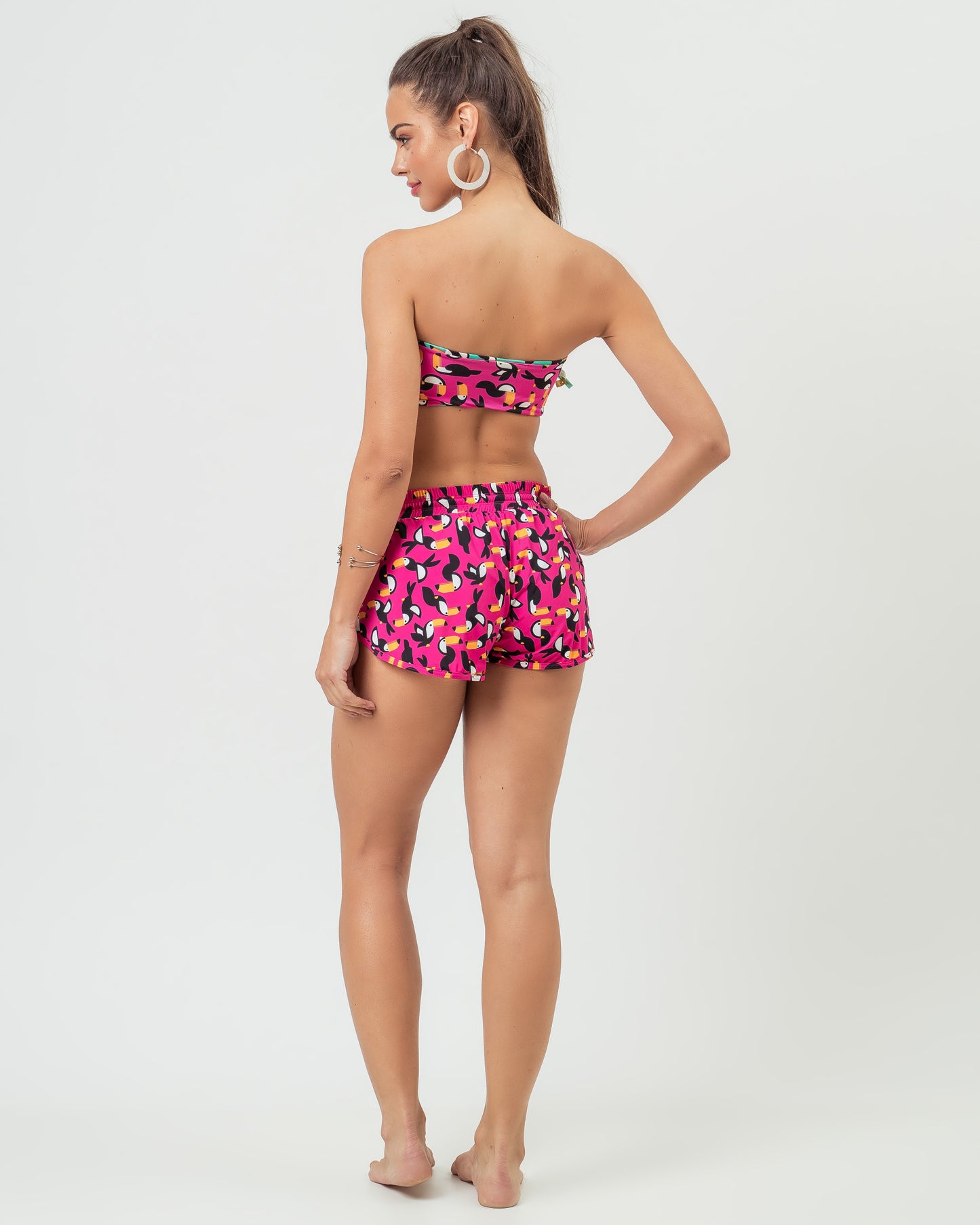 TOP BANDEAU ARUBA TUCANO ROSA CHOQUE