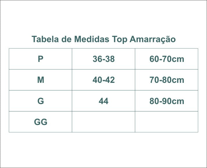 TOP AMARRAÇÃO LISTRA NATUREZA