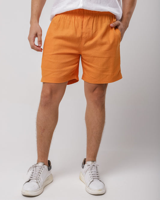 SHORTS  LINHO MISTO LARANJA