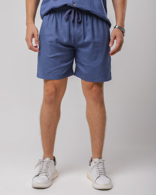 SHORTS  LINHO MISTO MARINHO