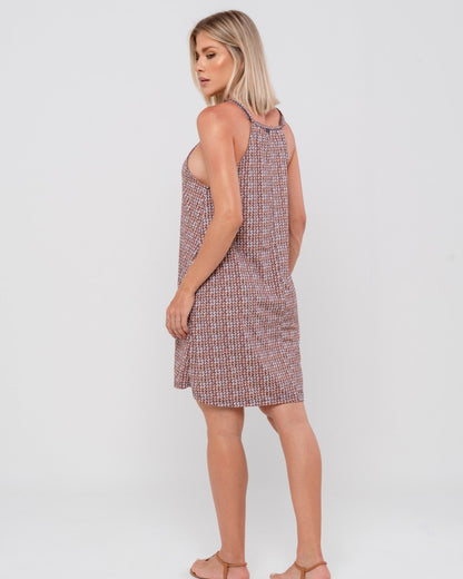 VESTIDO BIO ALCINHA BOLSINHO AZULO TRAMAS ORIGINAL