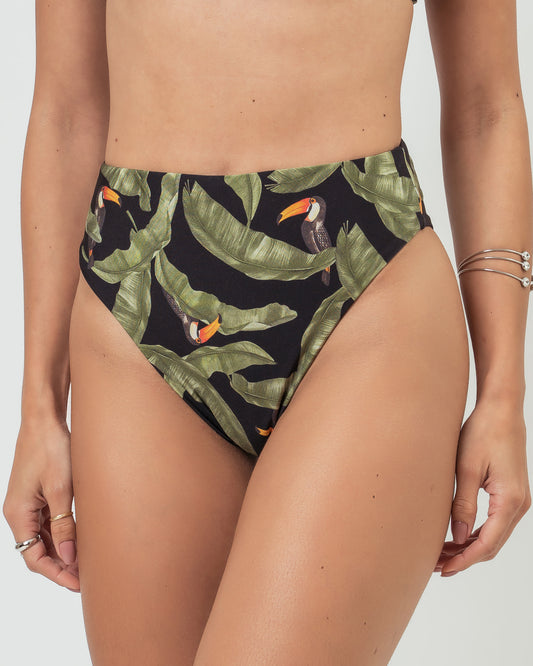 CALÇA HOTPANT SANCHO TUCANO FOLHAGEM