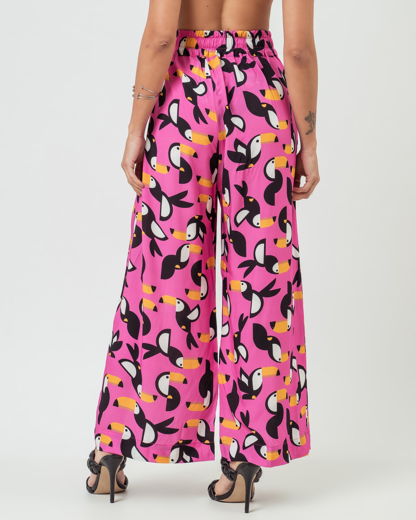 CALÇA PANTALONA TUCANO ROSA CHOQUE