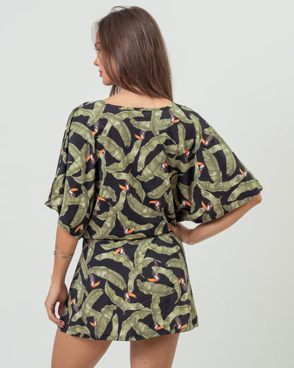 KAFTAN PARATY TUCANO FOLHAGEM
