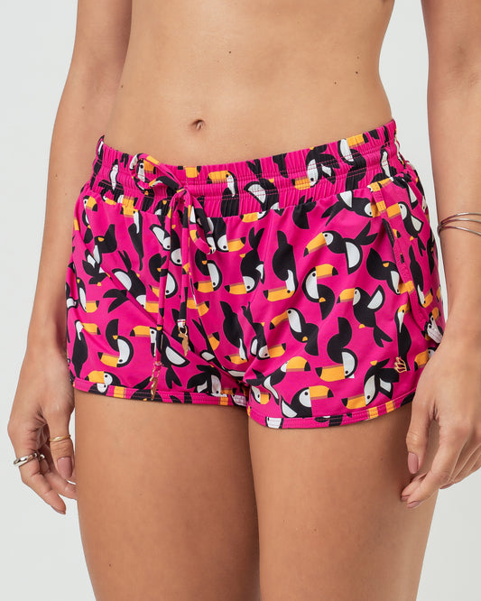 SHORTS ITACARÉ TUCANO ROSA CHOQUE