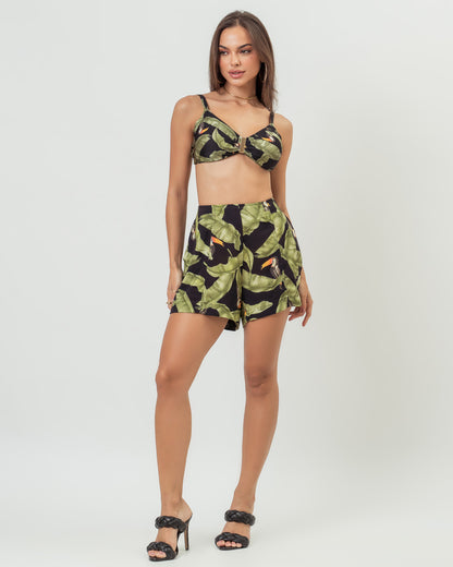 SHORT CONFORT TAORMINA TUCANO FOLHAGEM