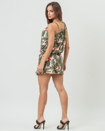 VESTIDO AJUSTE ENSEADA CAJU FOLHAGEM