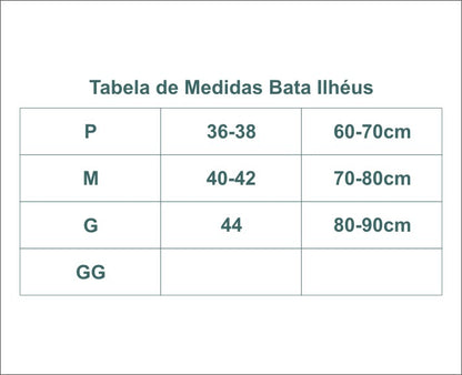 BATA ILHÉUS LISTRA NATUREZA