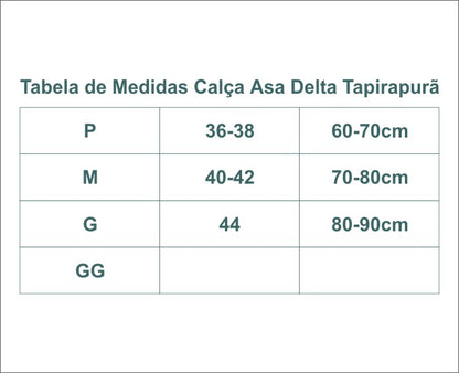 CALÇA ASA DELTA TAPIRAPURÃ CAJUZINHO