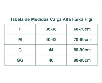 CALCA ALTA FAIXA FIGI PATCHWORK