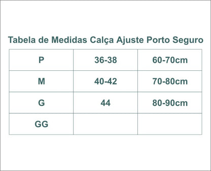 CALÇA AJUSTE PORTO SEGURO PATCHWORK