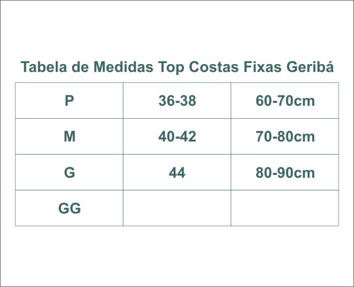 TOP COSTAS FIXA GERIBA MELON