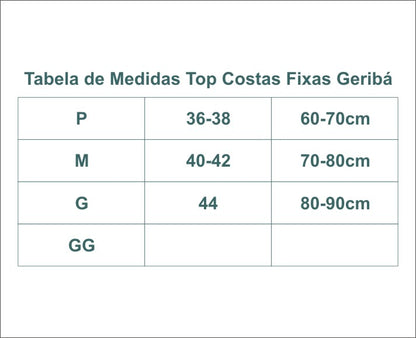 TOP COSTAS FIXA GERIBA MELON