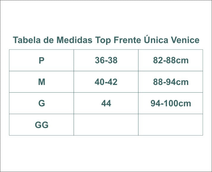 TOP CORTININHA FRENTE ÚNICA VENICE MELON