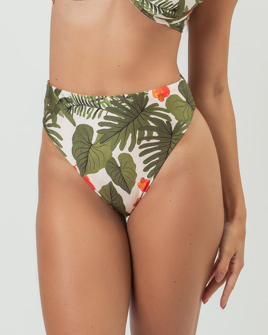 CALÇA HOT PANT SANCHO CAJU FOLHAGEM